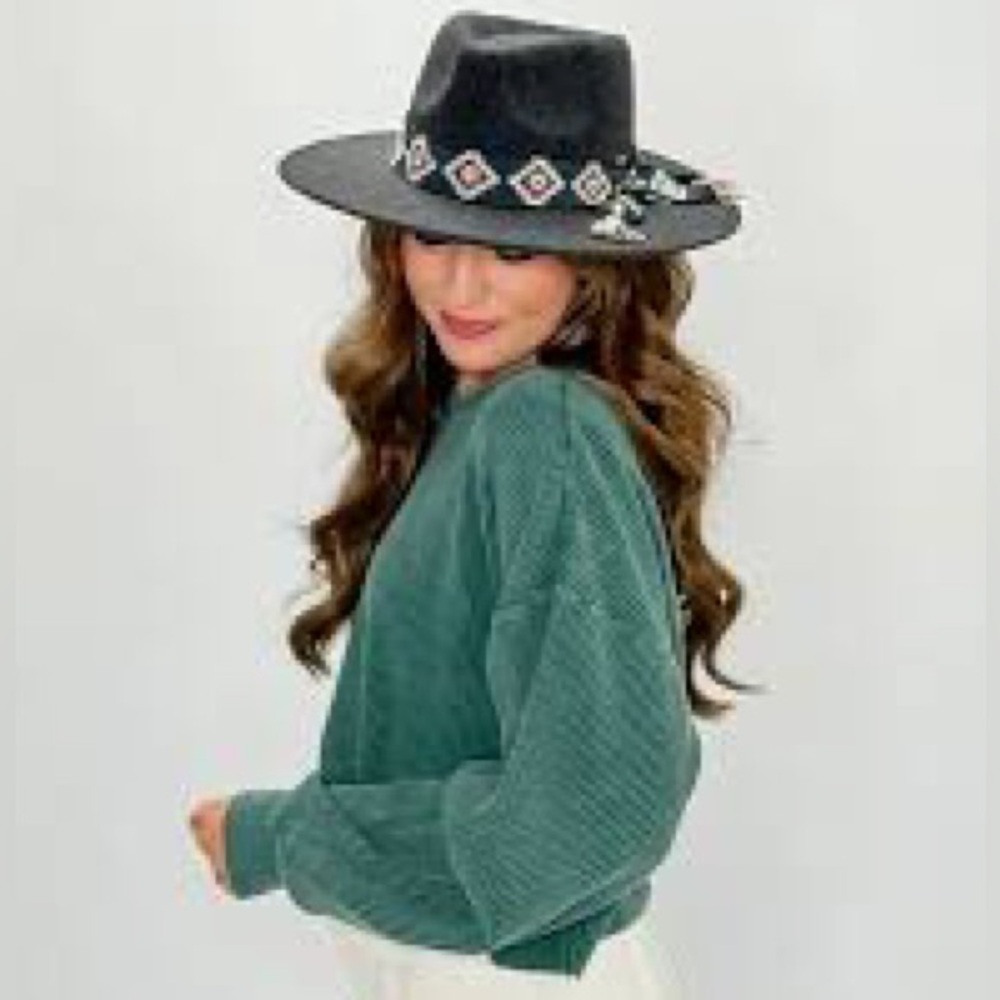 CC./.AZTEC.TRIM.COWBOY.HAT